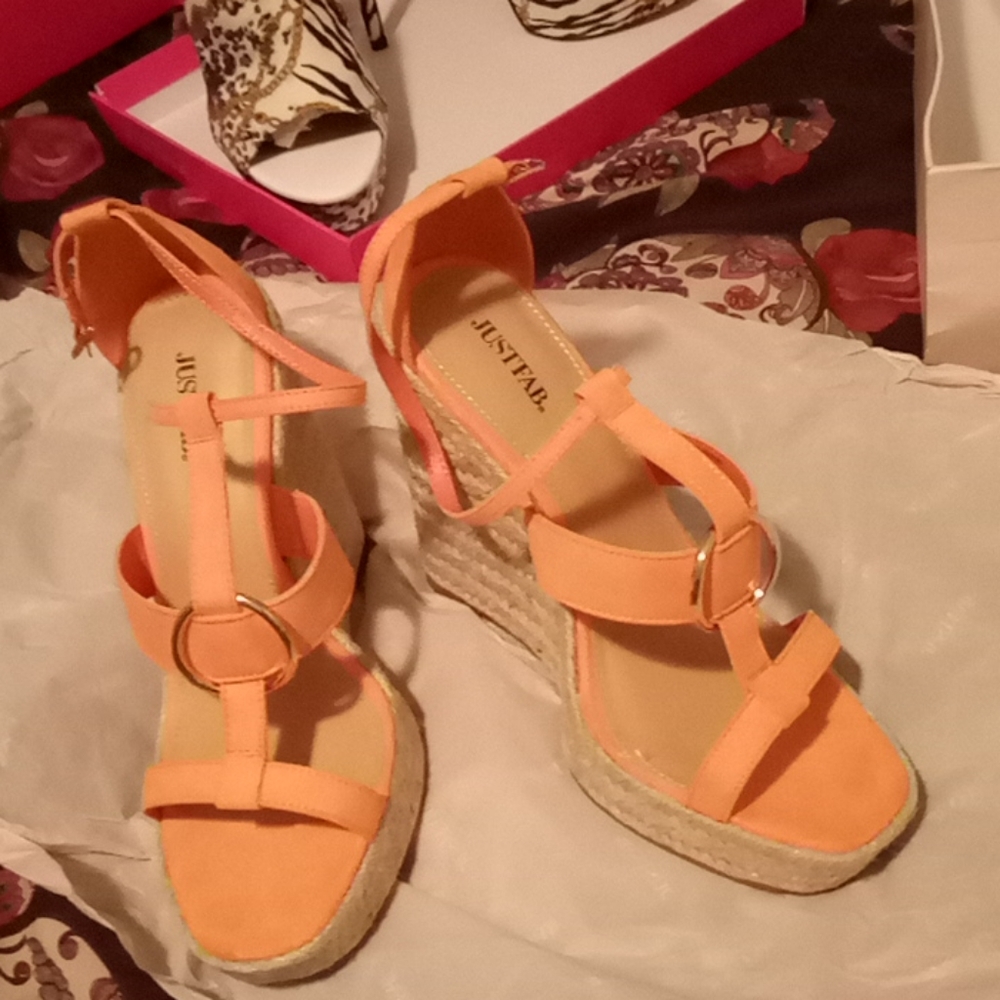 Wedge heels.